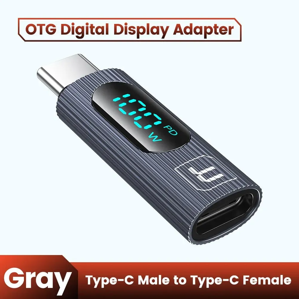 100w Usb c Otg Adapter with Digital Display