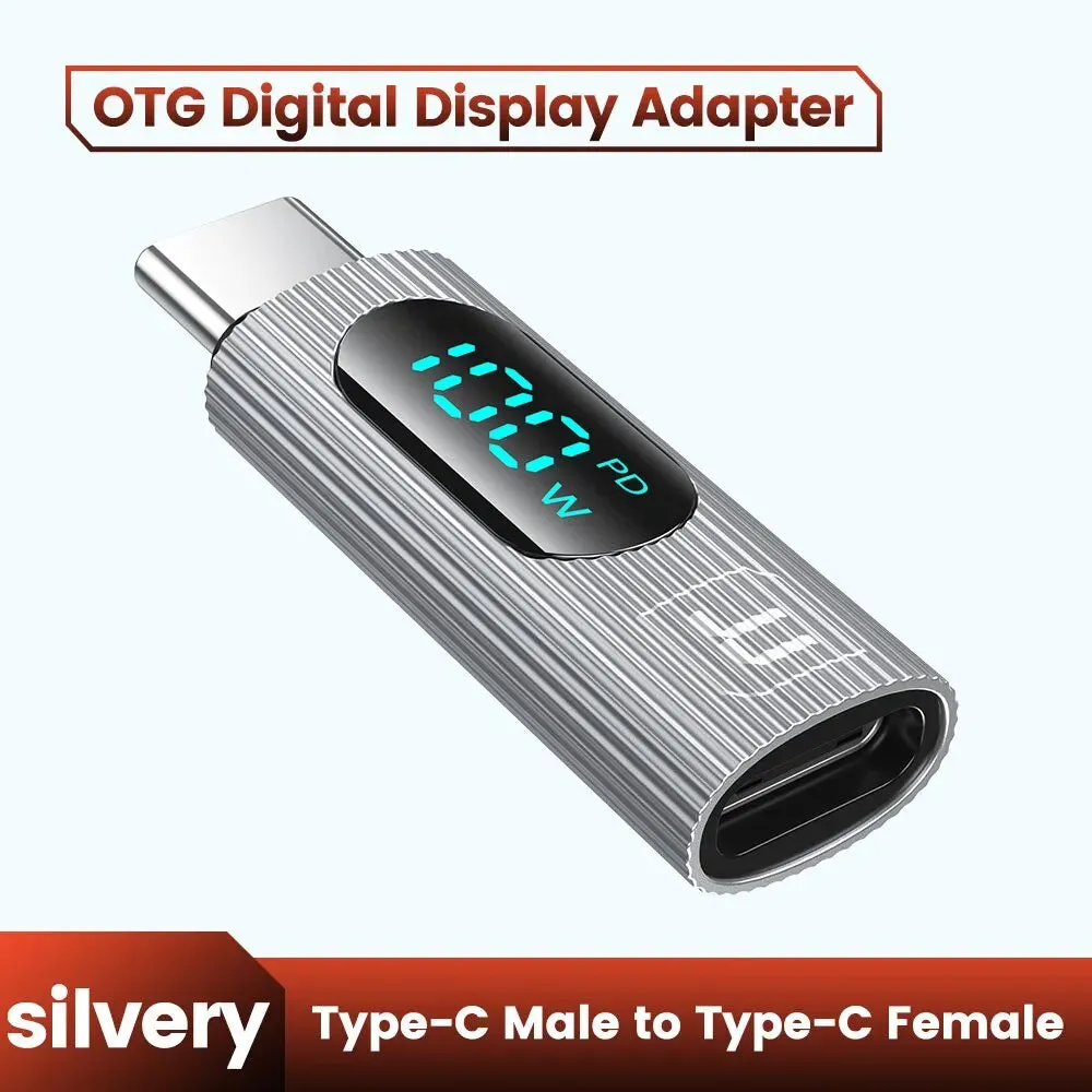 100w Usb c Otg Adapter with Digital Display