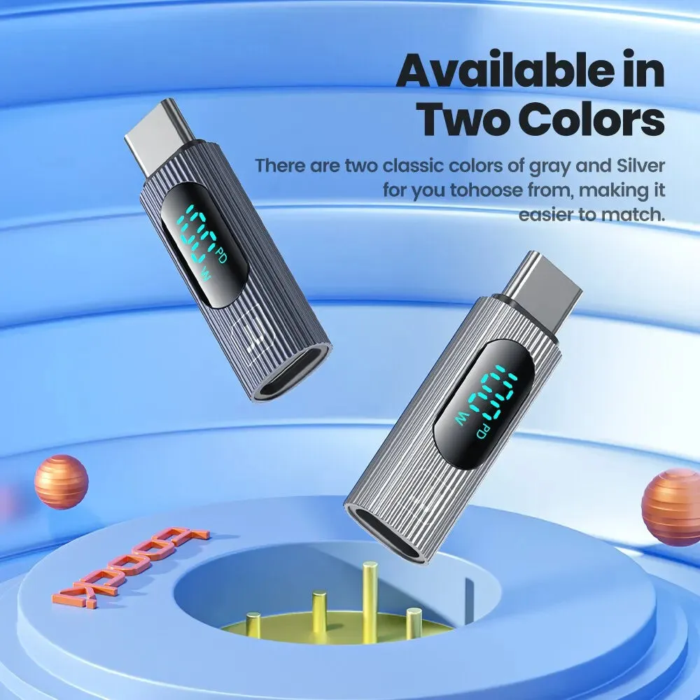 100w Usb c Otg Adapter with Digital Display