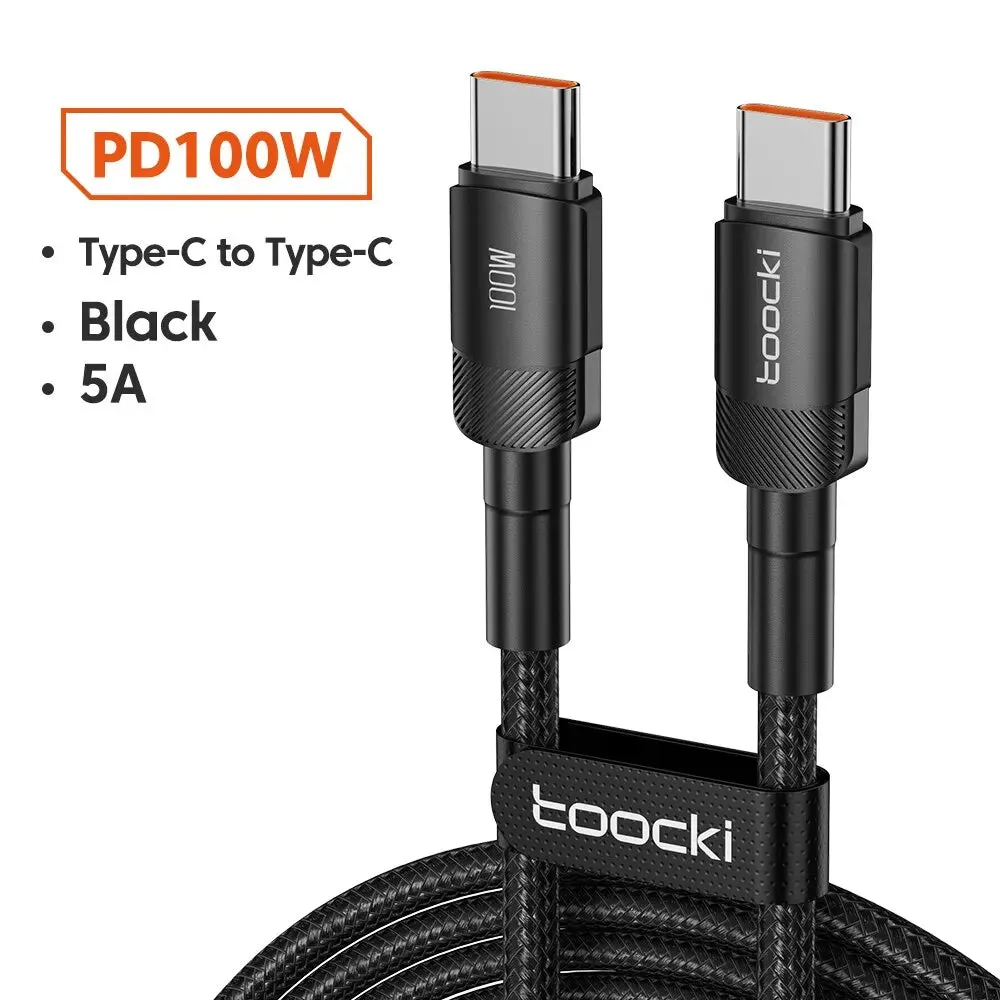 100w Usb c to c Cable Pd 3.0 Fast Charge for Iphone 15 Macbook Samsung Xiaomi