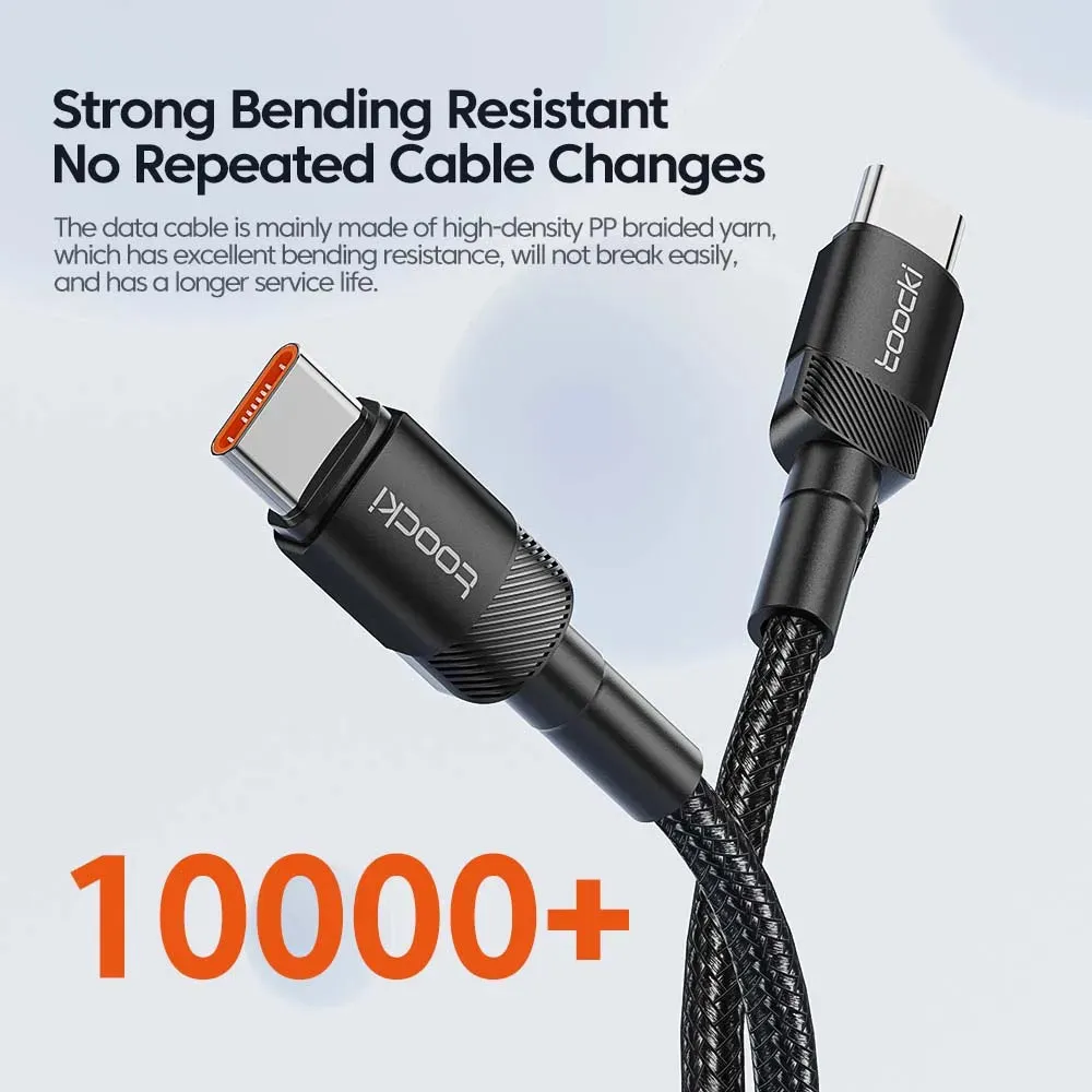 100w Usb c to c Cable Pd 3.0 Fast Charge for Iphone 15 Macbook Samsung Xiaomi