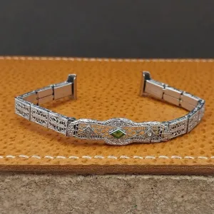 1920s 11mm White Gold-Filled Bates & Bacon Ladies Unused Antique Watch Band