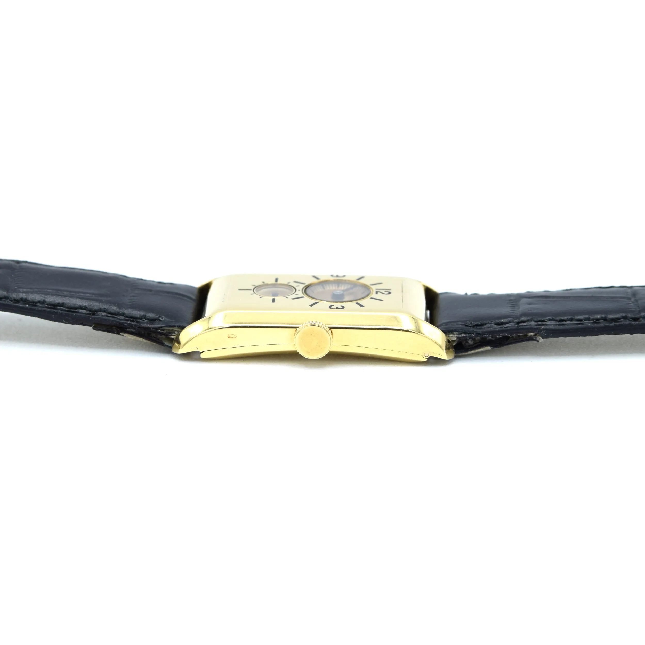 1933 Longines super rare and wonderful 3359 Duo-dial solid 18k Doctors watch 'SuperSolo' cal 9.32