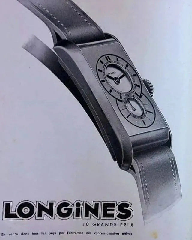 1933 Longines super rare and wonderful 3359 Duo-dial solid 18k Doctors watch 'SuperSolo' cal 9.32