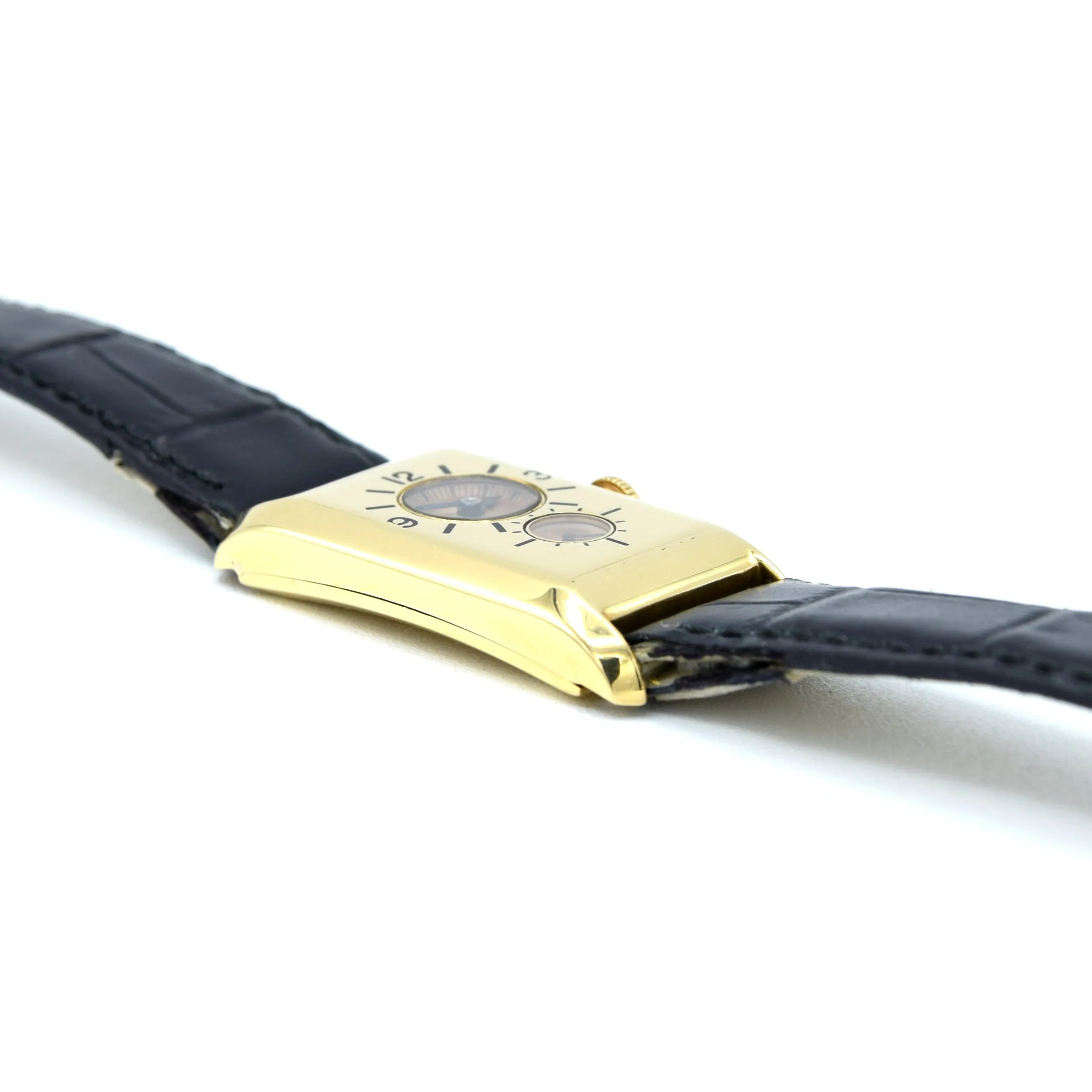 1933 Longines super rare and wonderful 3359 Duo-dial solid 18k Doctors watch 'SuperSolo' cal 9.32