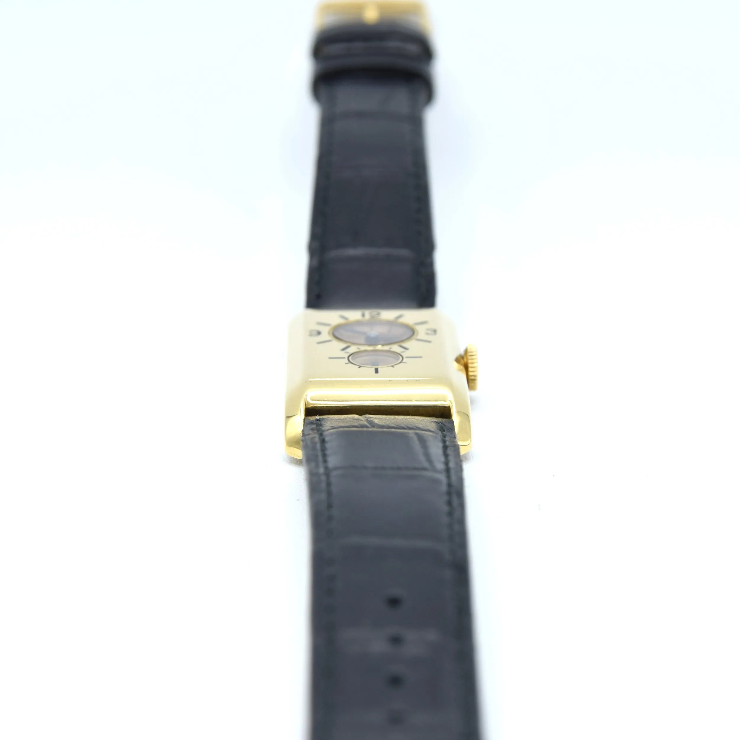 1933 Longines super rare and wonderful 3359 Duo-dial solid 18k Doctors watch 'SuperSolo' cal 9.32