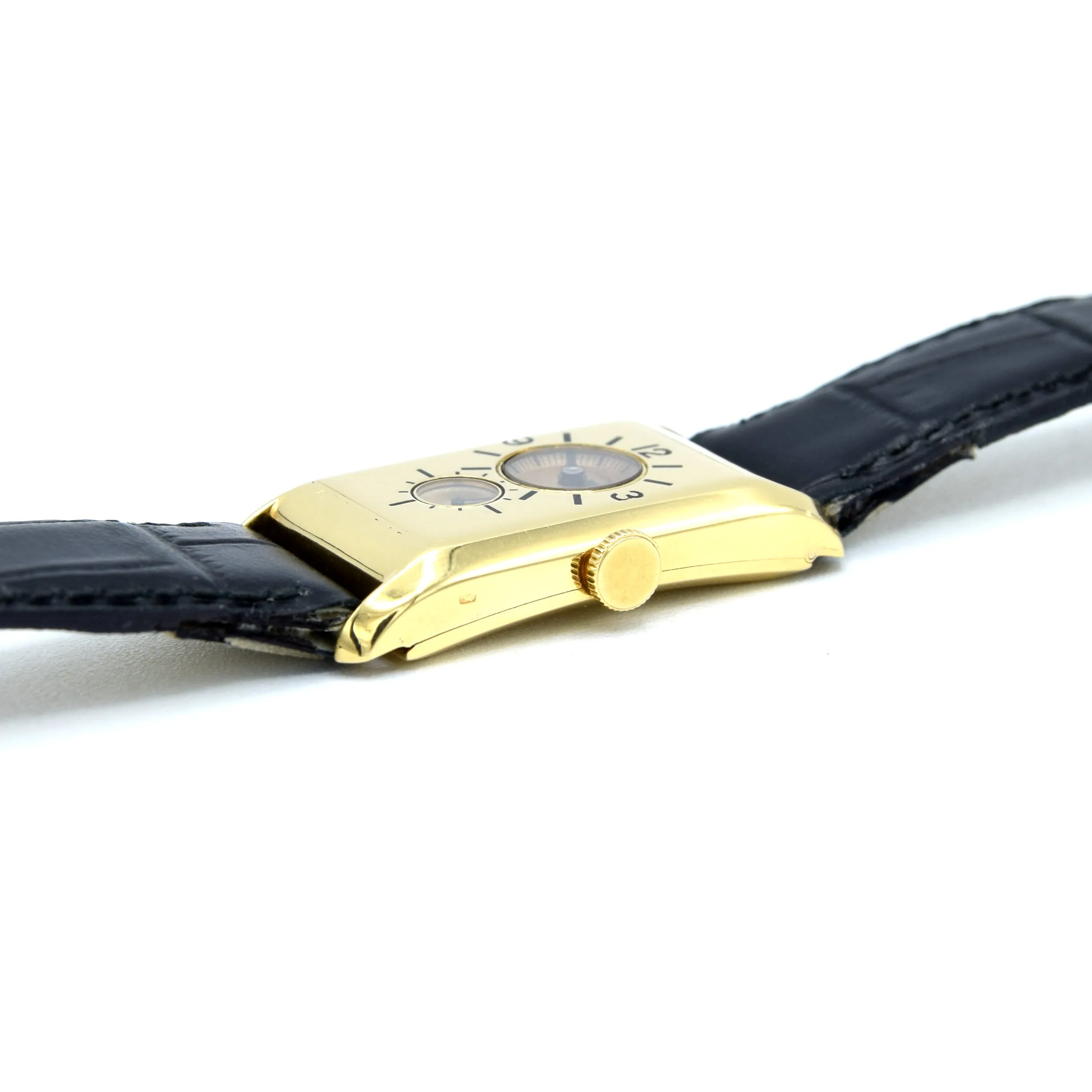 1933 Longines super rare and wonderful 3359 Duo-dial solid 18k Doctors watch 'SuperSolo' cal 9.32