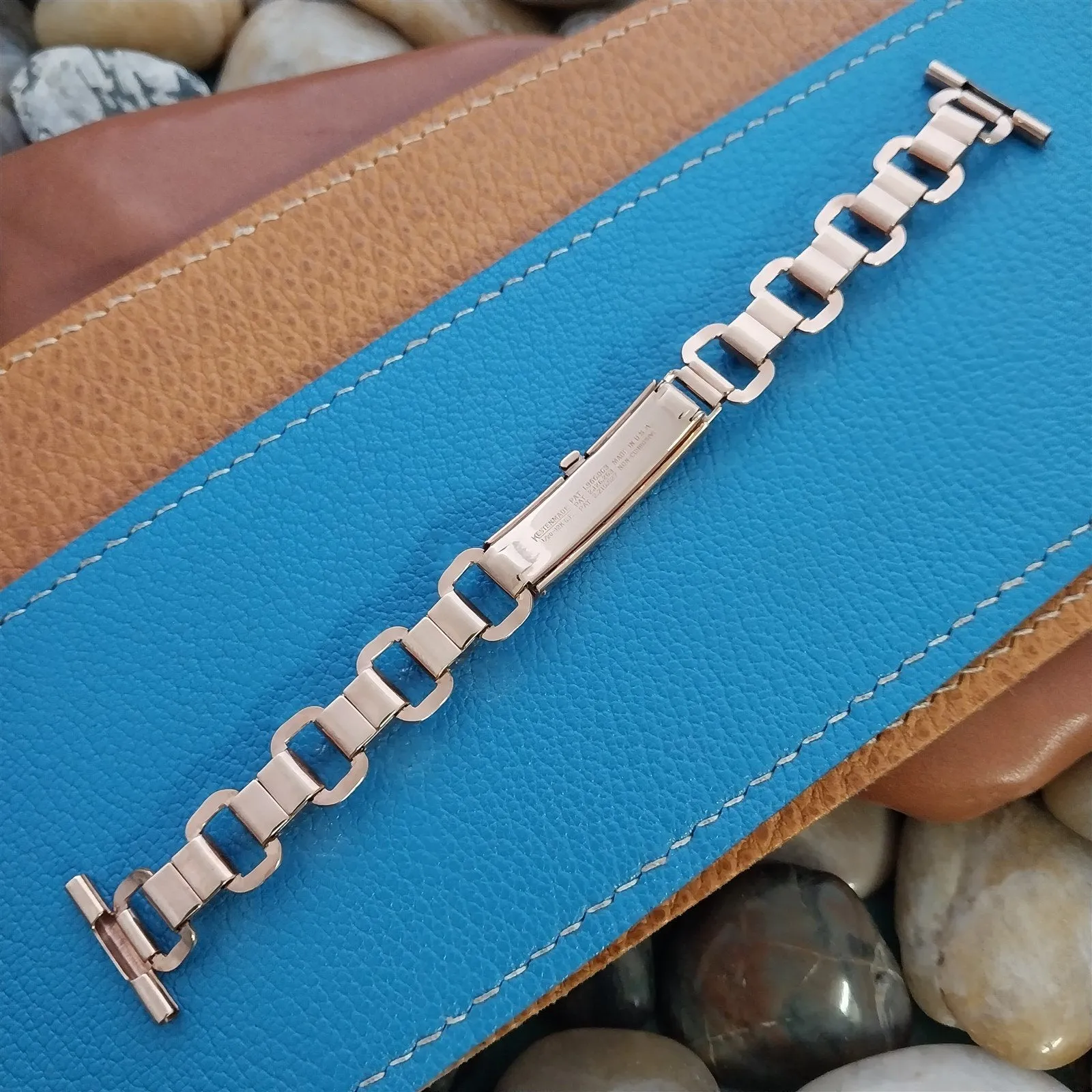 1940s 12k Rose Gold-Filled Kestenmade Majestic nos Vintage Watch Band