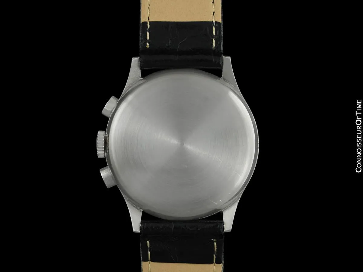 1940's Gallet Vintage Regulator Mens Chronograph Watch - Stainless Steel