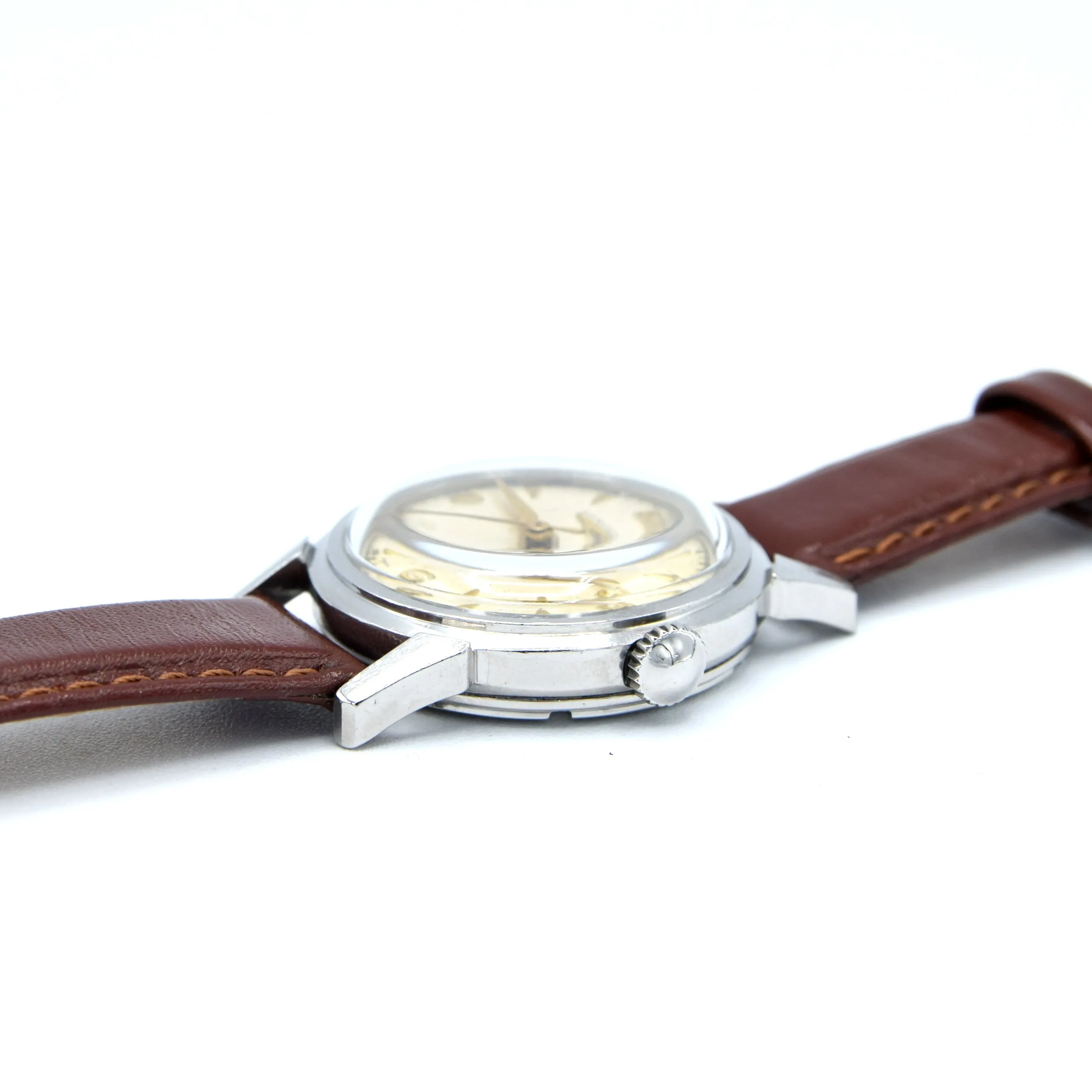 1951 Longines Manual Wind Wristwatch Model 6244 with Gorgeous Original Dial Cal 23zs