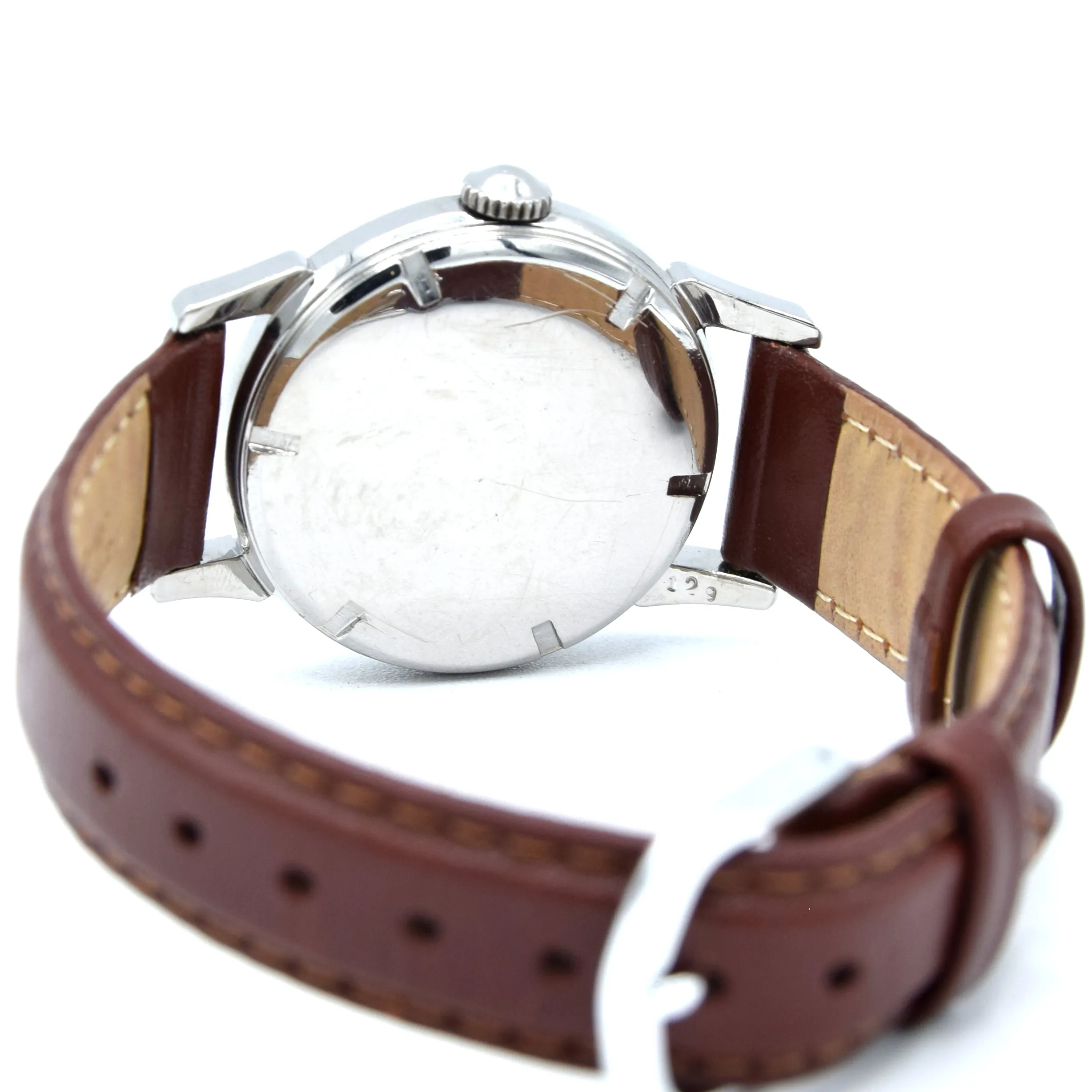 1951 Longines Manual Wind Wristwatch Model 6244 with Gorgeous Original Dial Cal 23zs