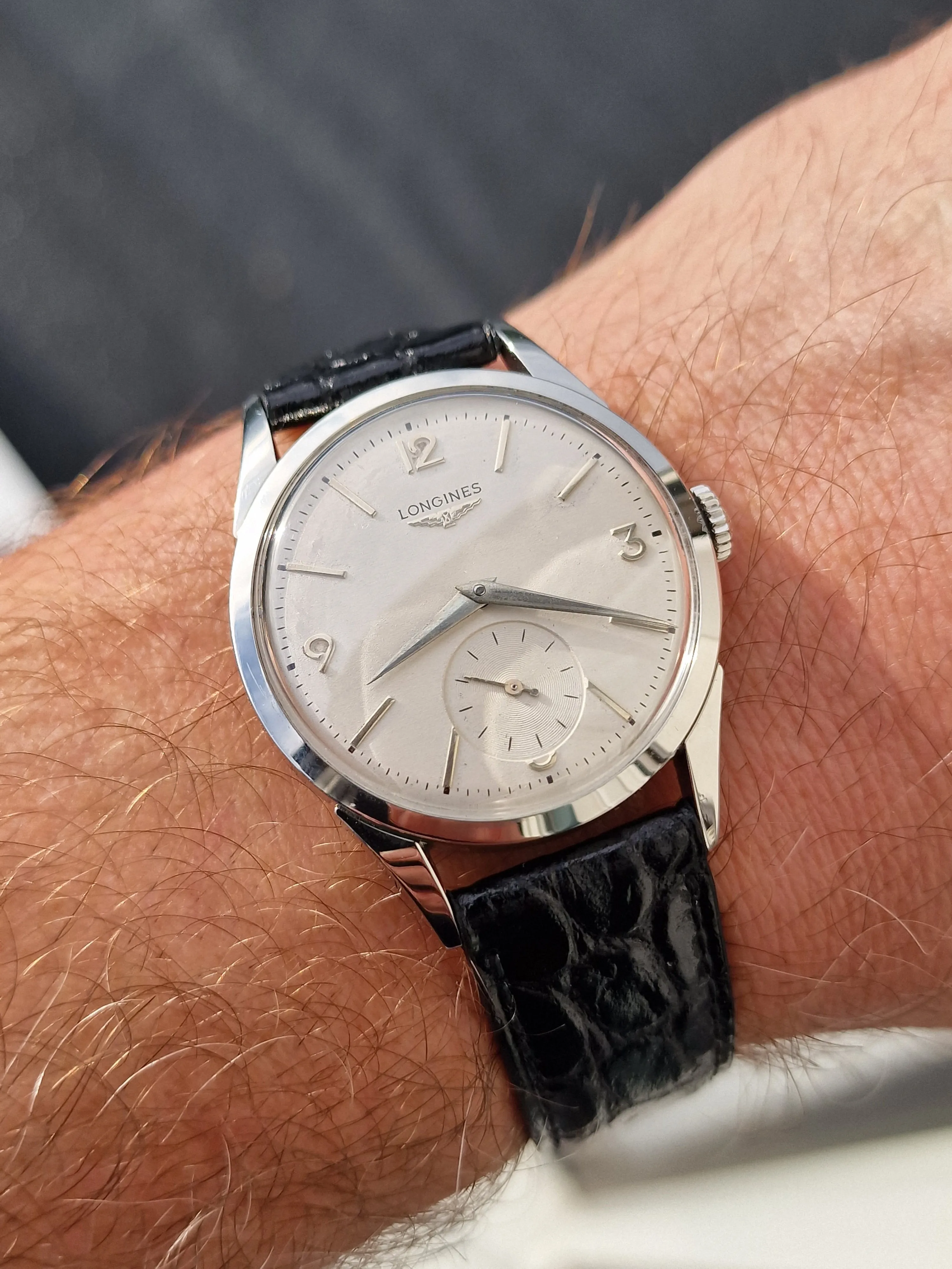 1956 Longines classic Manual Wind Wristwatch Model 6666 fully restored with renown Cal 12.68z