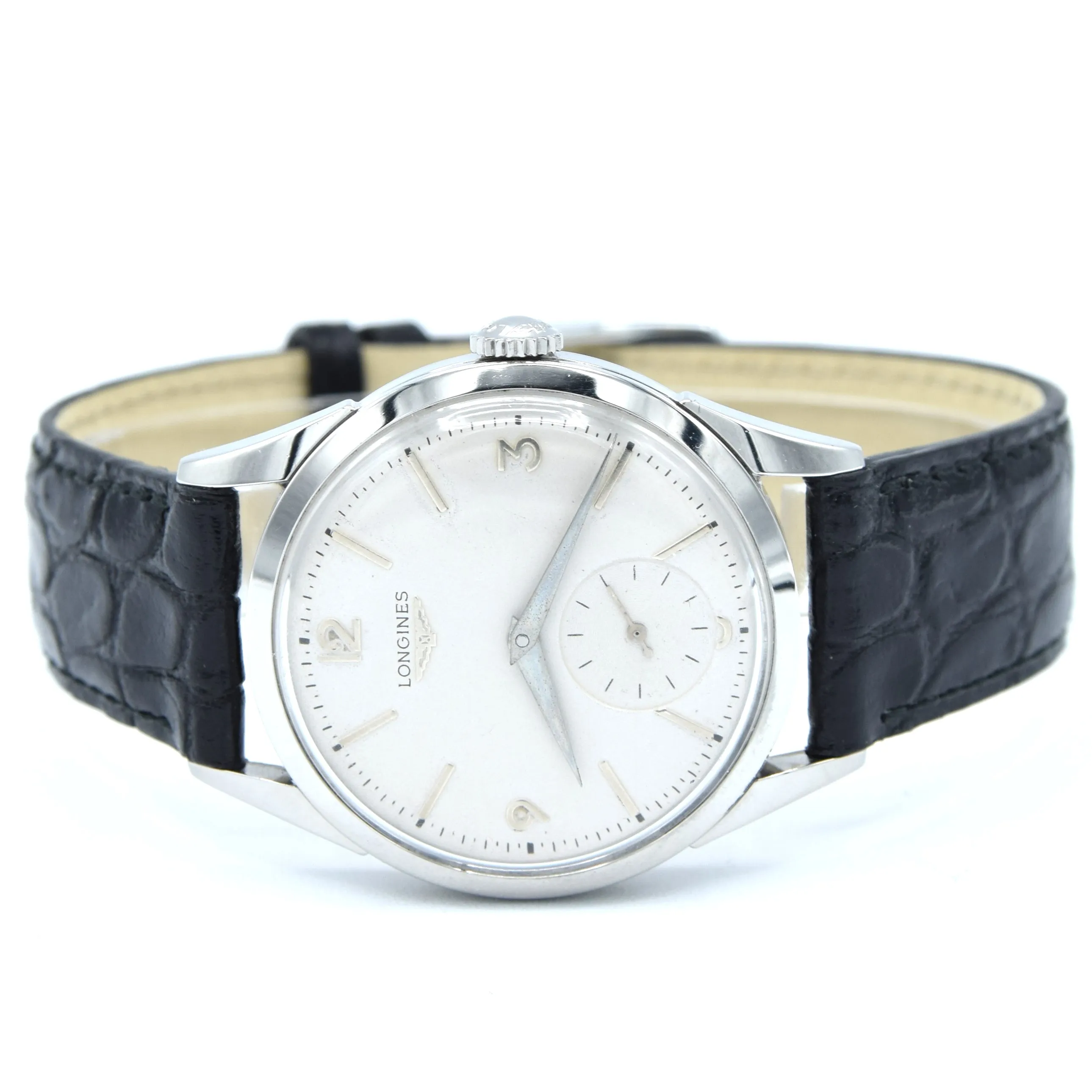 1956 Longines classic Manual Wind Wristwatch Model 6666 fully restored with renown Cal 12.68z