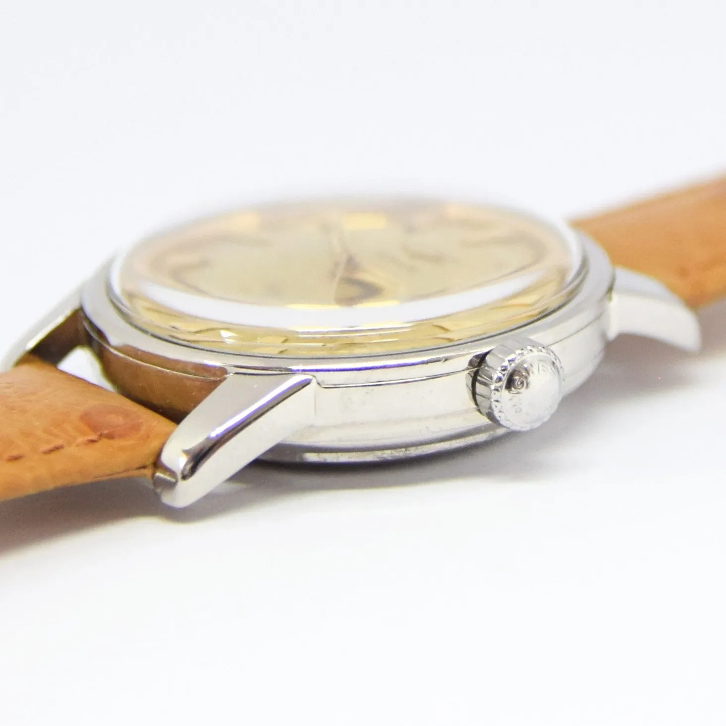 1957 Stunning Longines Conquest with Two Tone Dial Model 9000 in Stainless Steel