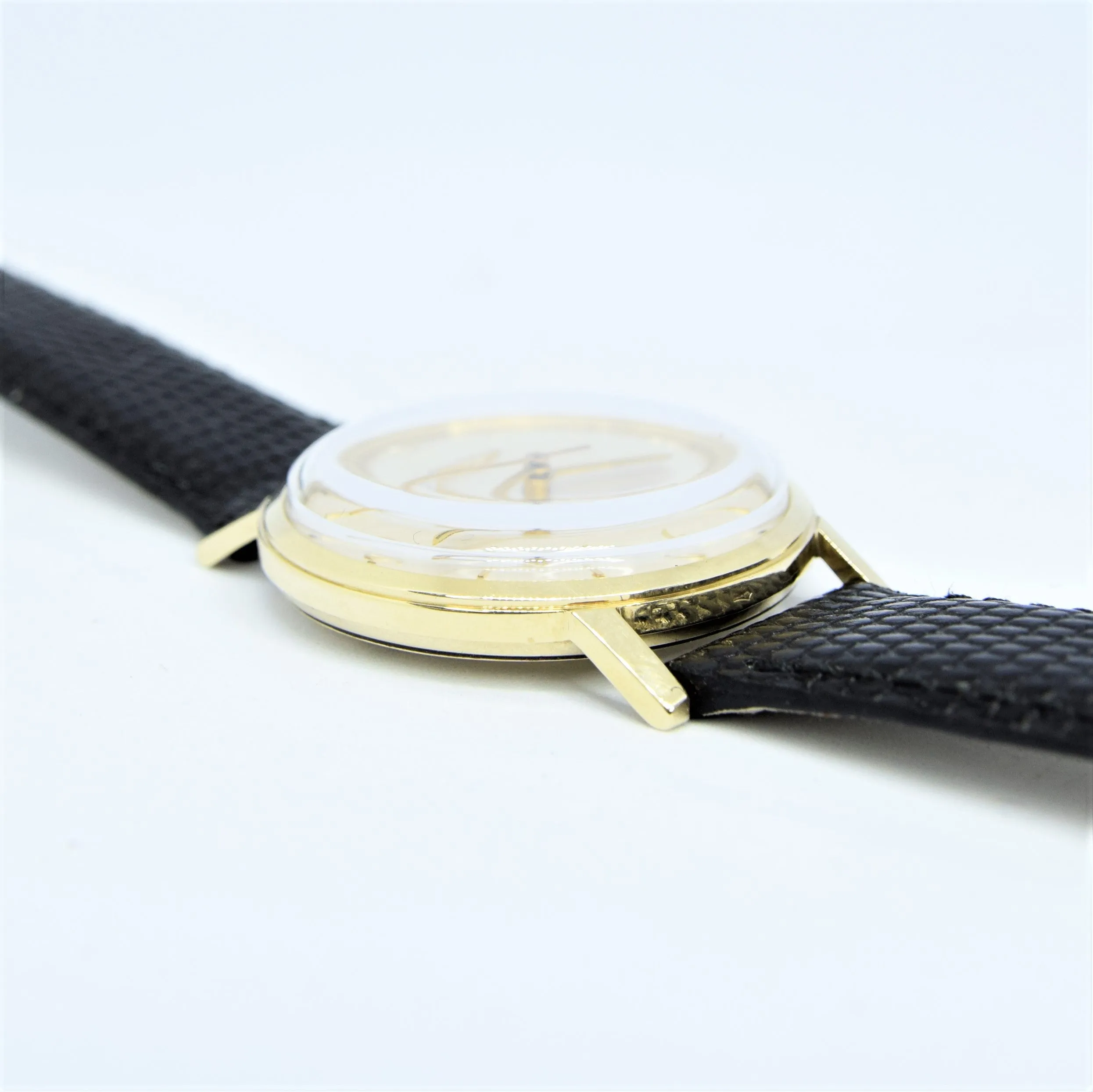 1958 Longines Solid 9ct Gold Dress Watch with Mixed Baton and Arabic Numerals Model 7089 Cal 19.4s