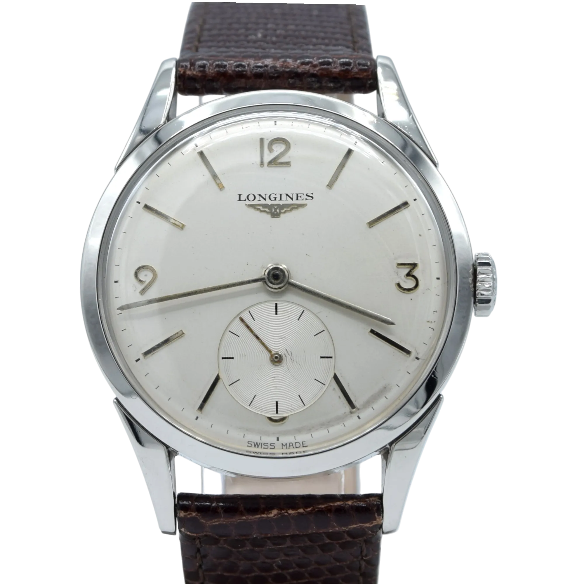 1959 Longines classic Dress Watch with Mixed line and Arabic Numerals Model 6666 with Archive extract