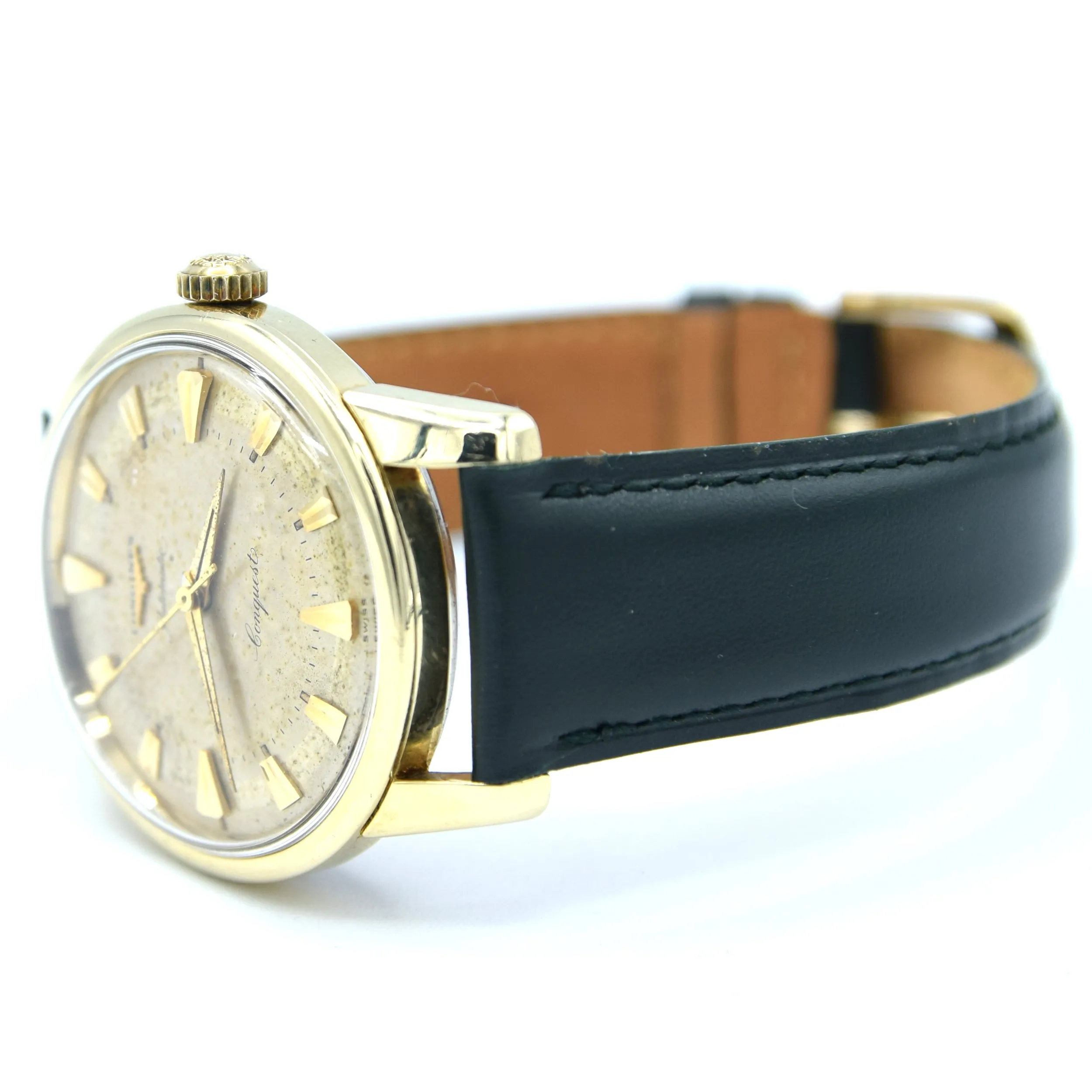 1959 Longines Conquest Automatic Model 9000 with Patina Dial in Gold Capped Case