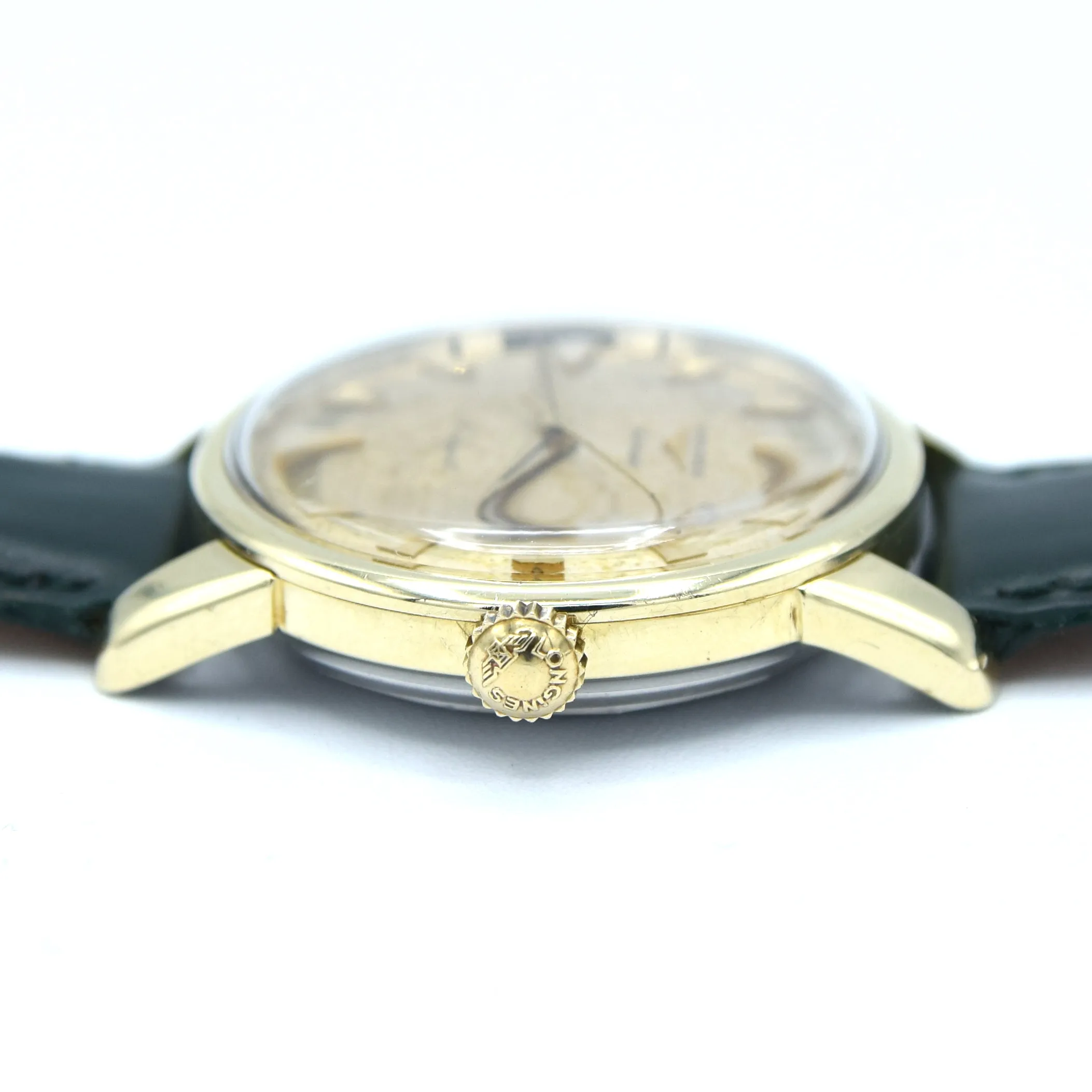 1959 Longines Conquest Automatic Model 9000 with Patina Dial in Gold Capped Case
