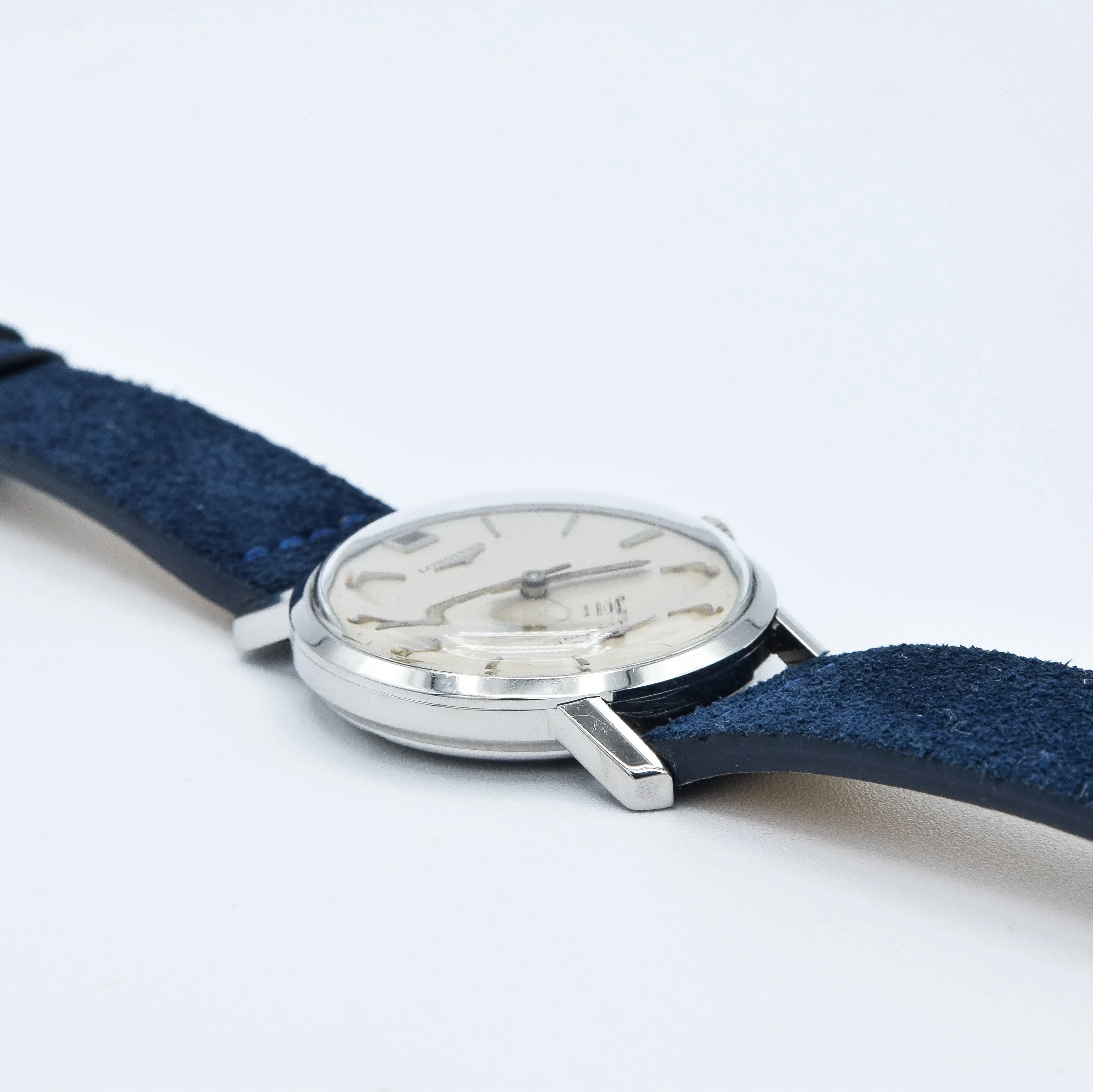 1961 Stunning Longines Flagship Automatic Date at 12 O'Clock Model 3106 in Stainless Steel