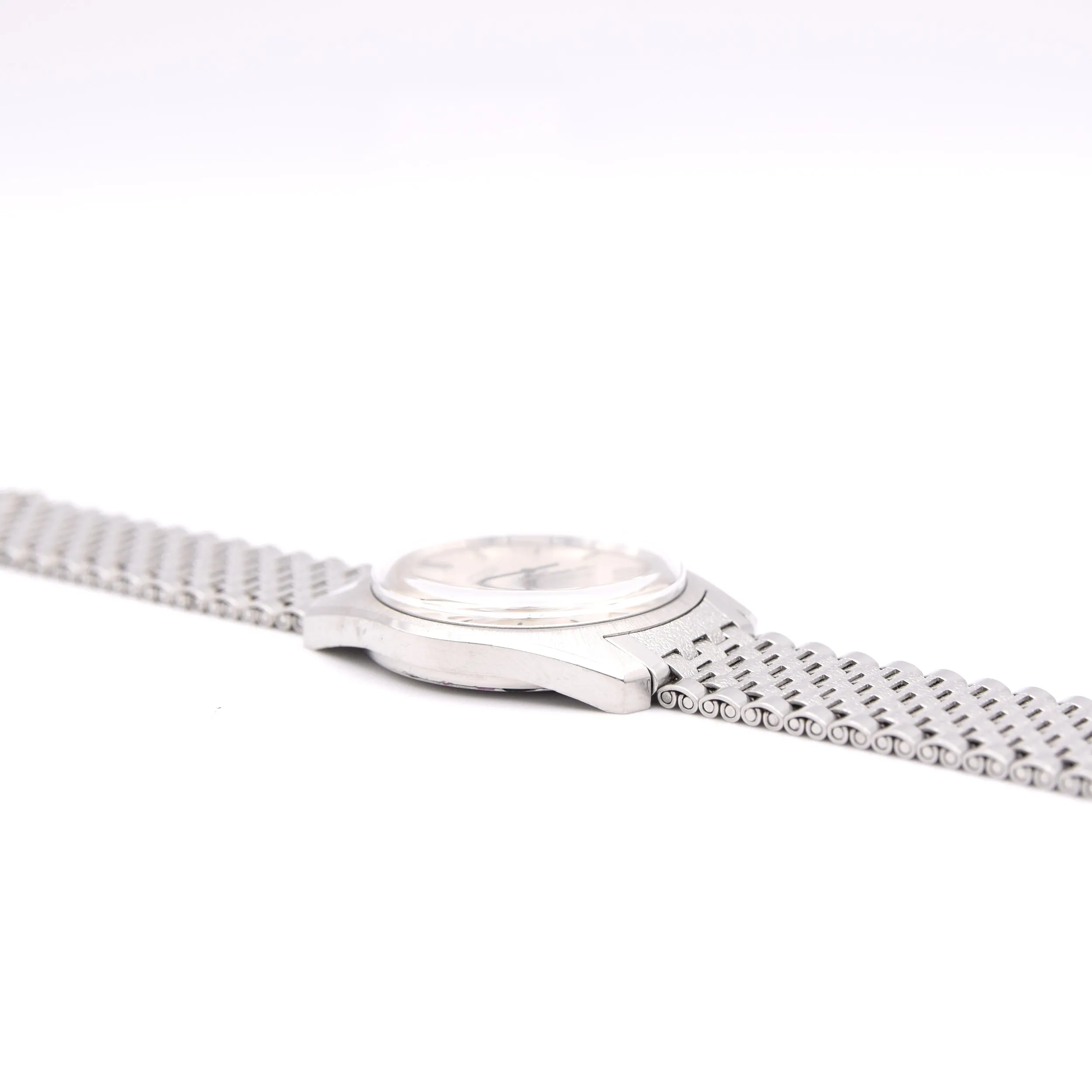 1973 circa Longines Admiral HF Ref. 2301 -1 steel vintage wristwatch on rare fitted NSA bracelet