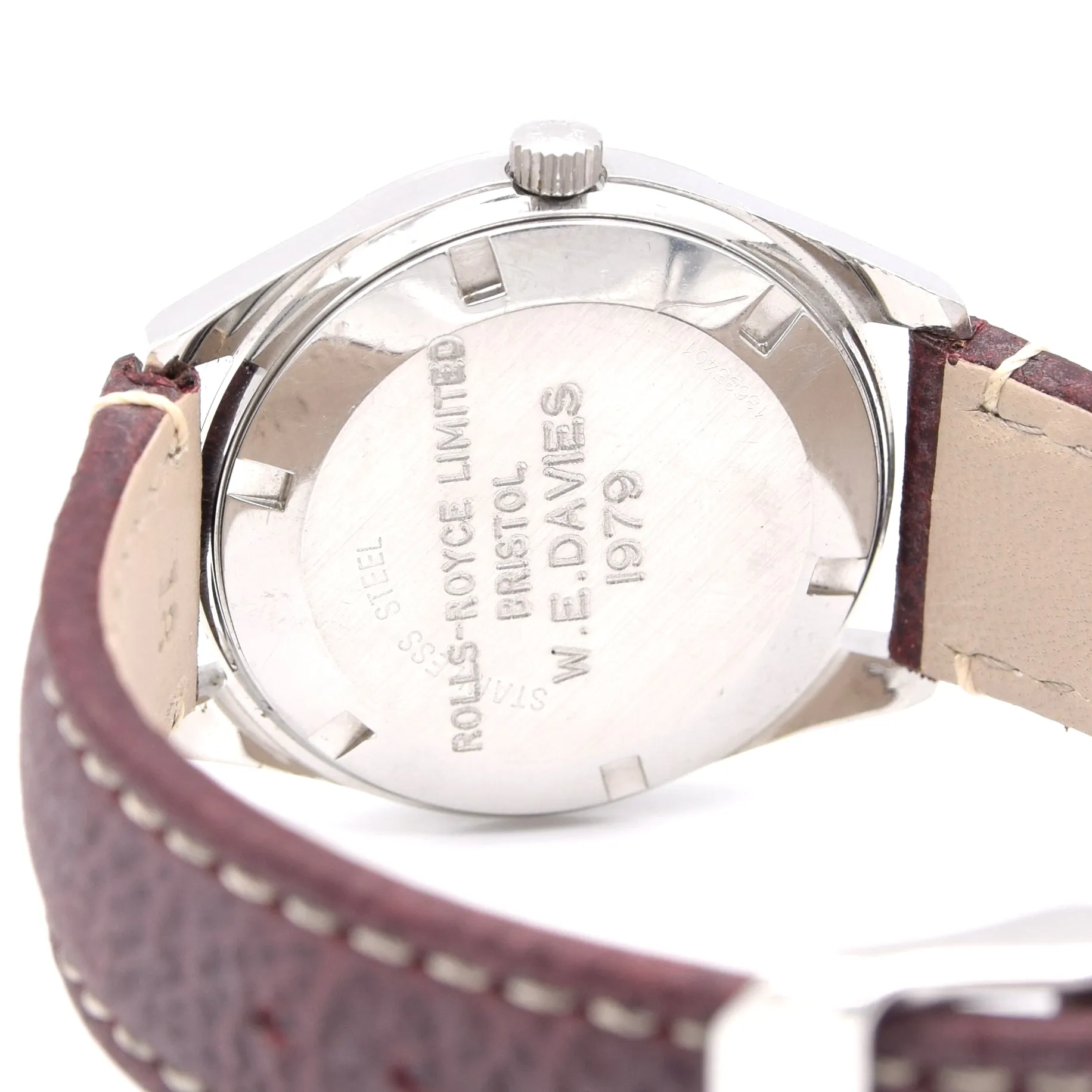 1979 Stunning Longines Automatic Model 1570 - 633 in Stainless Steel Rolls Royce link