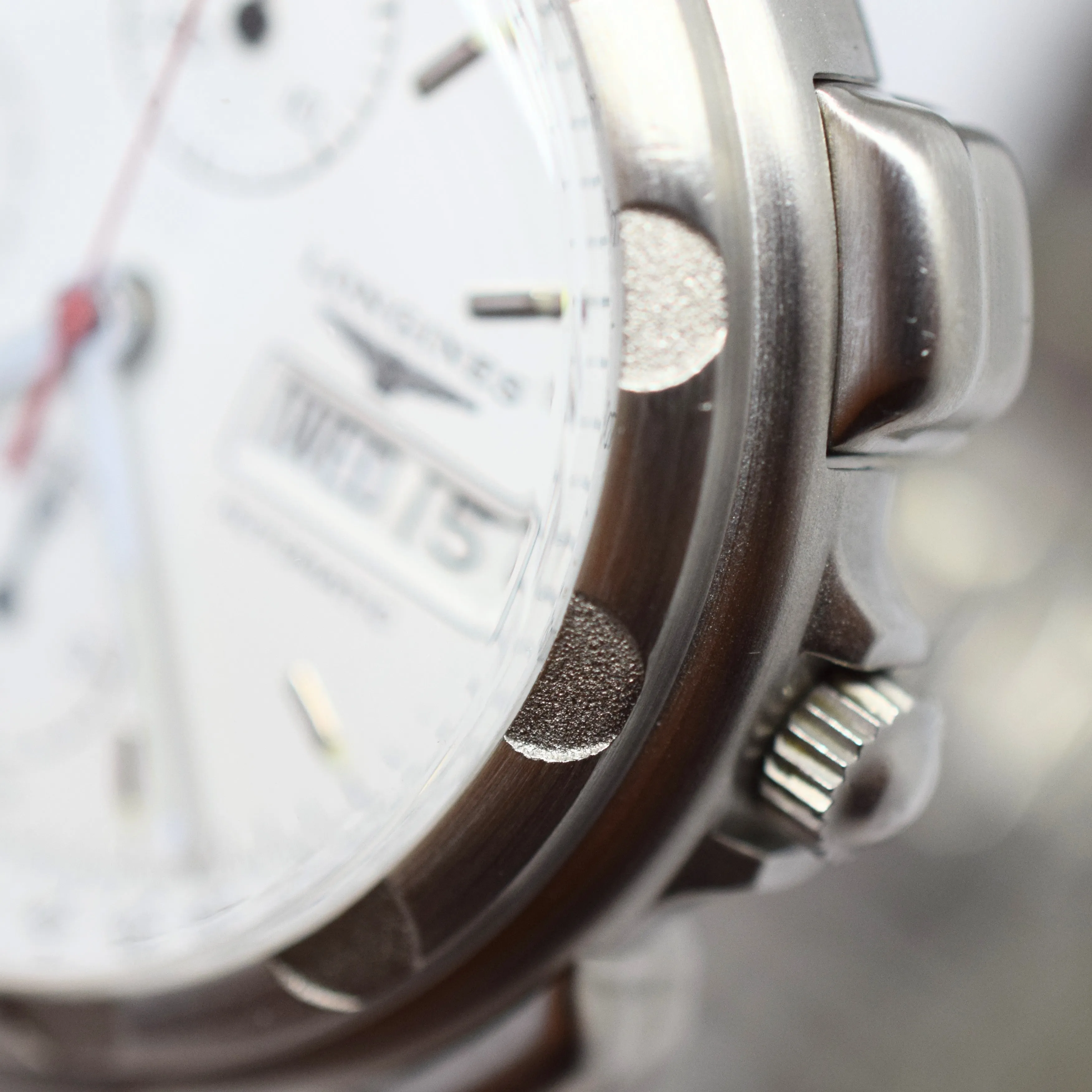 1987 Longines Conquest Chronograph Day Date Automatic Wristwatch Model 674-4943 with Box and Papers