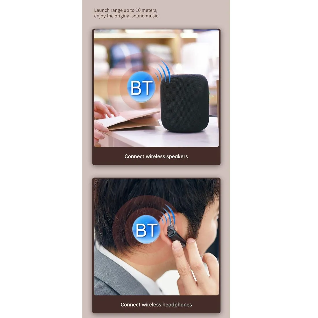 2-in-1 Bluetooth Audio Adapter T-19 Receiver / Transmitter