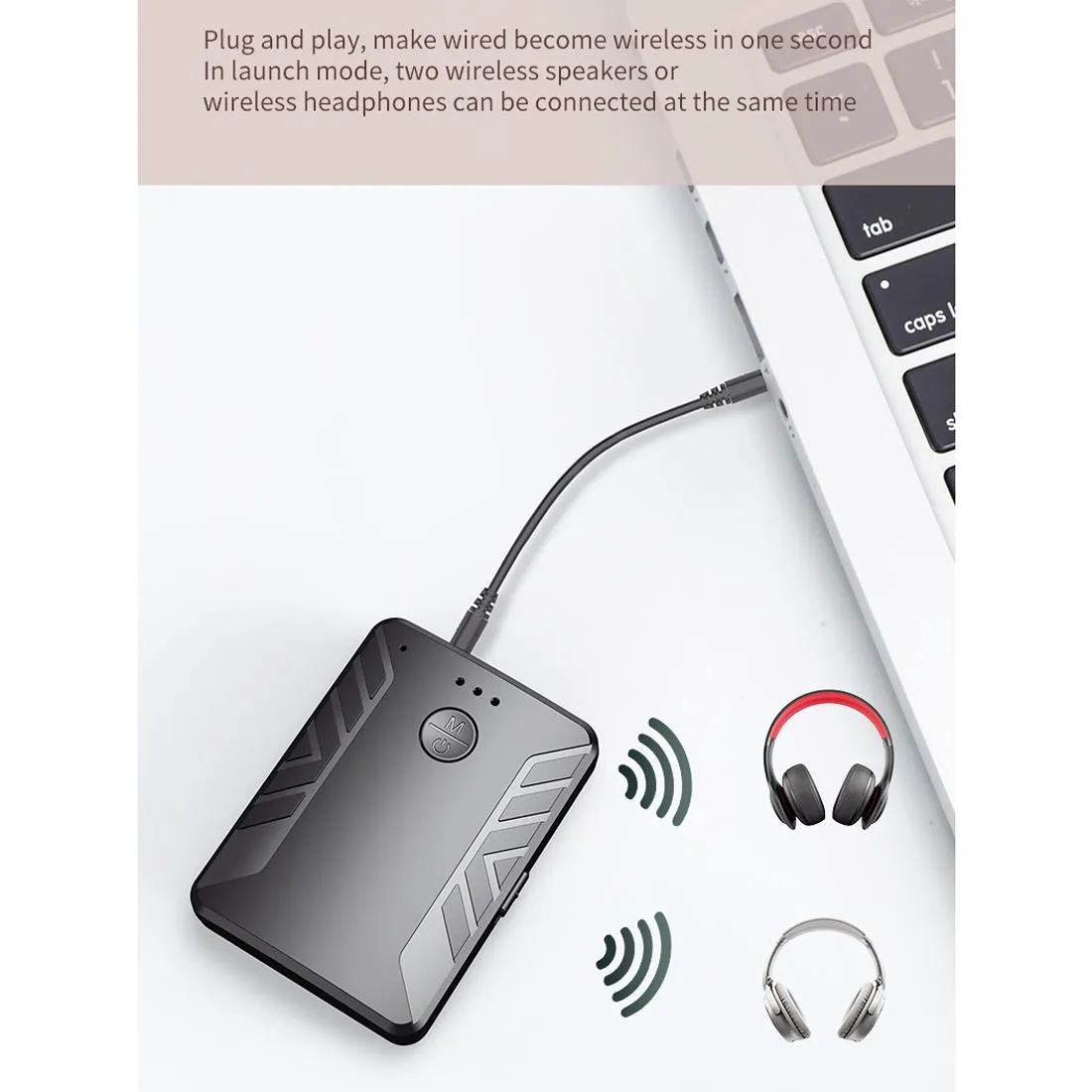 2-in-1 Bluetooth Audio Adapter T-19 Receiver / Transmitter