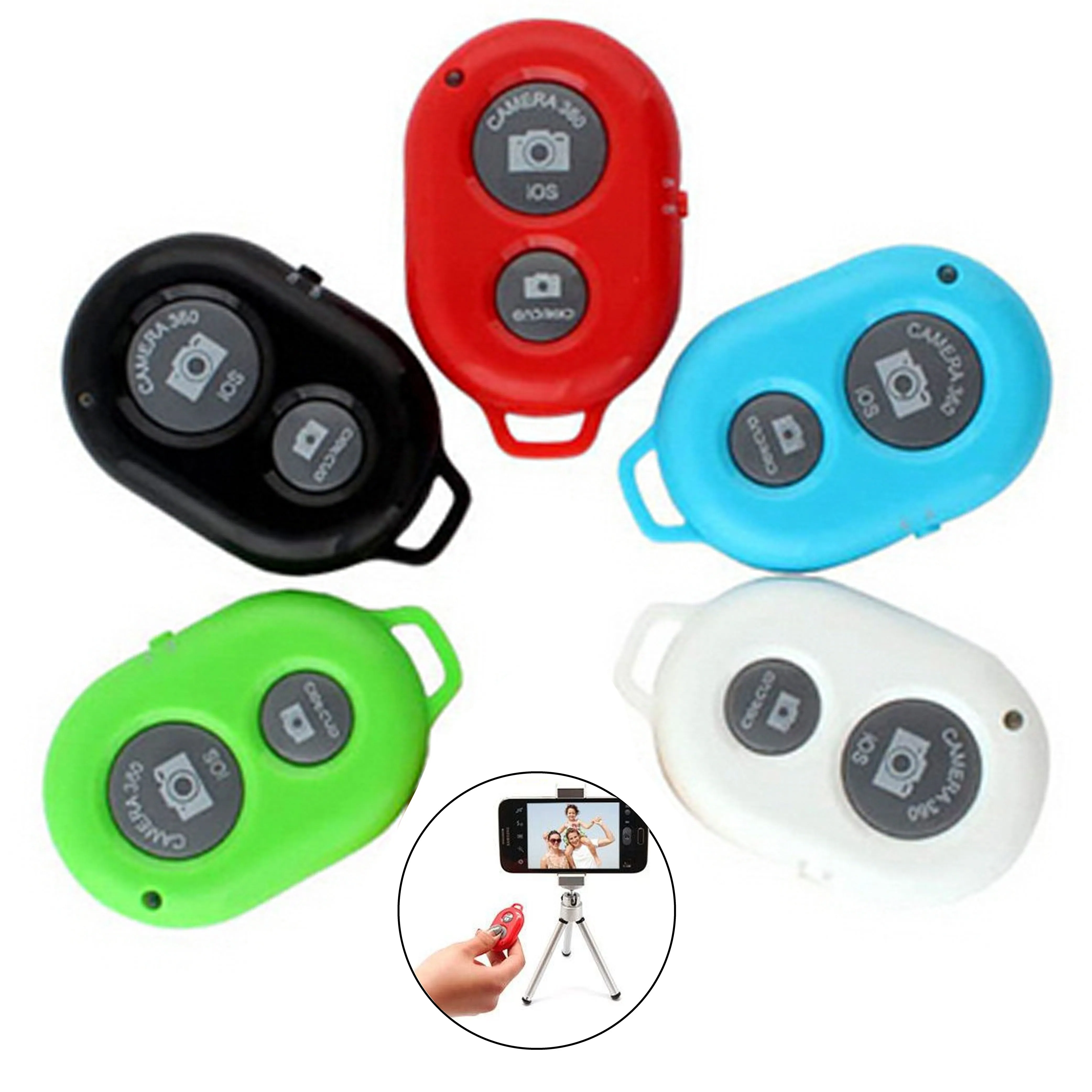 2 Pc Wireless Bluetooth Remote Control Shutter Self-timer iPhone X 8 7 6