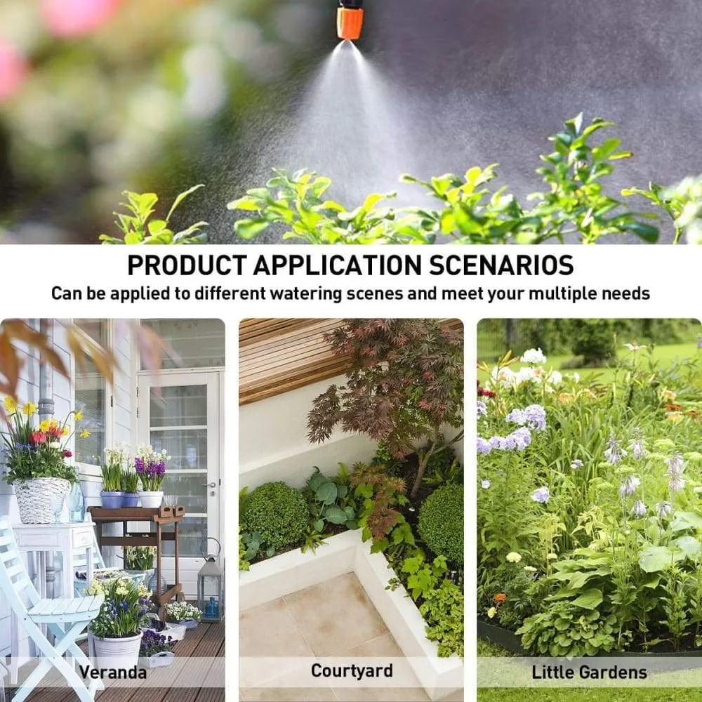 20pc Automatic Watering Adjustable Spring Sprinkler with Support Stake