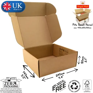 24x14x8cm Cardboard Postal Box