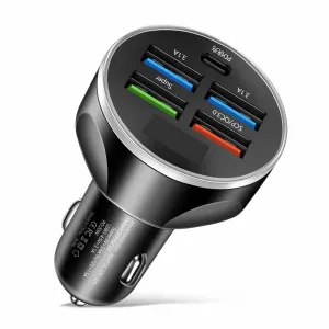 250w 4usb Pd Car Charger for Fast Charging
