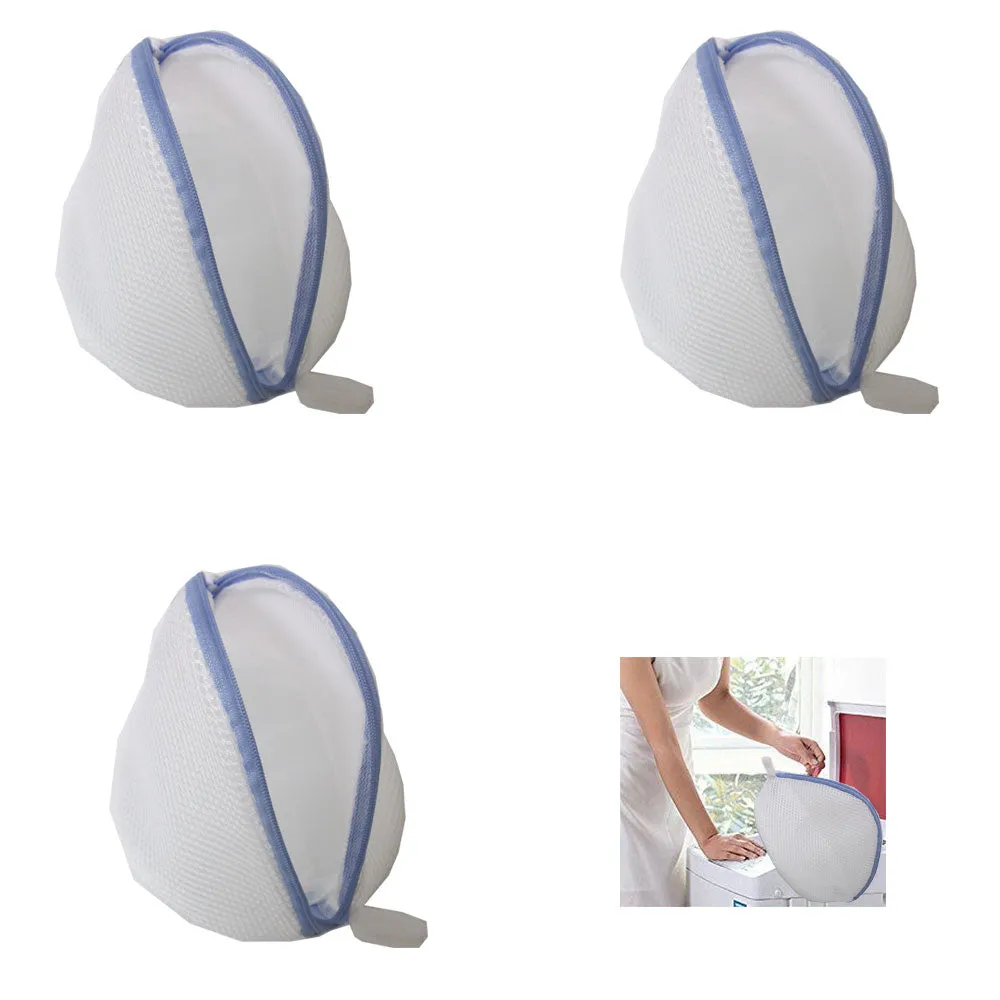 3 Laundry Saver Washing Machine Bra Underwear Lingerie Mesh Wash Basket Bag Sock