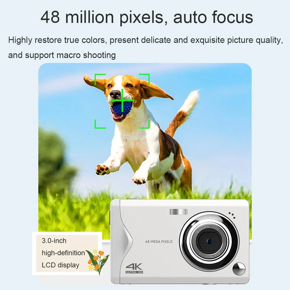 3.0-inch Autofocus 4k Hd Digital Camera with Hd Screen
