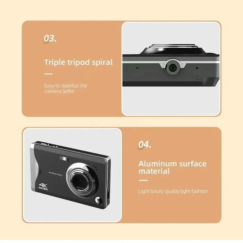 3.0-inch Autofocus 4k Hd Digital Camera with Hd Screen