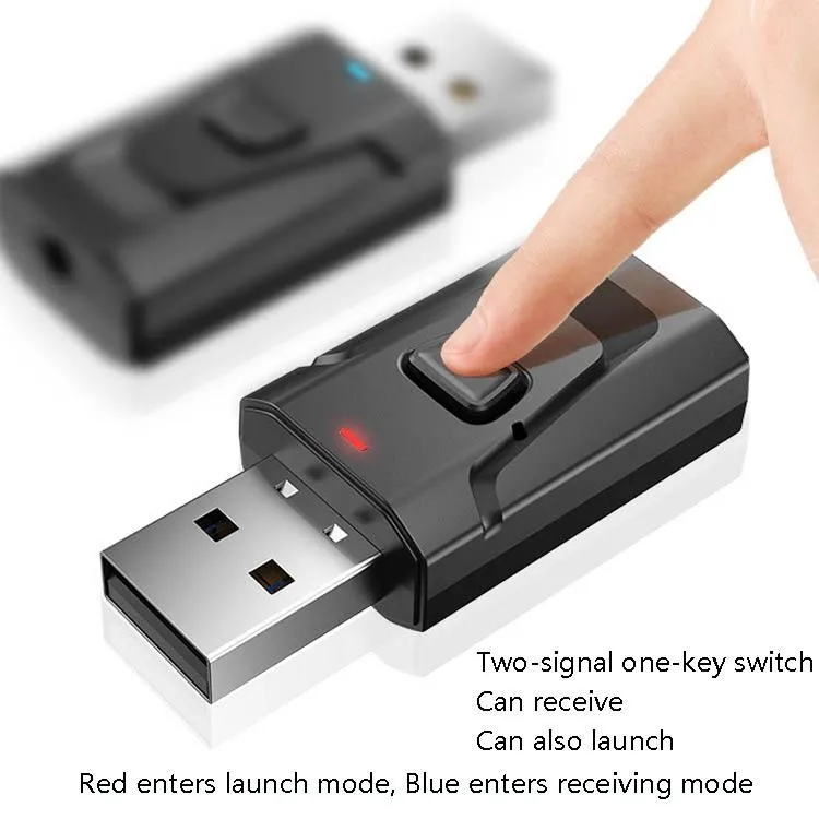 4-in-1 Bluetooth 5.0 Audio Adapter with Usb Transmit / Receive