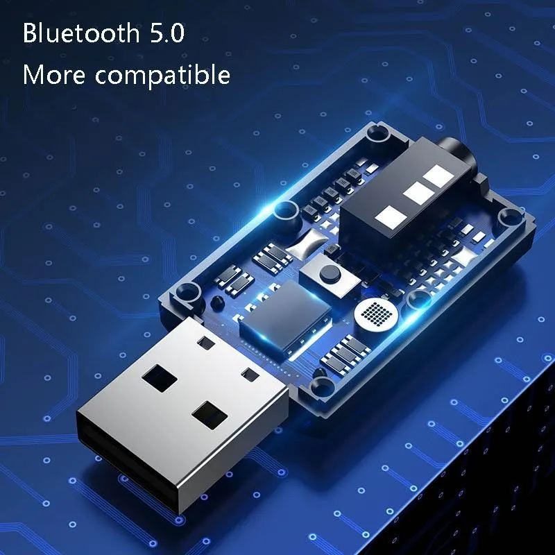 4-in-1 Bluetooth 5.0 Audio Adapter with Usb Transmit / Receive