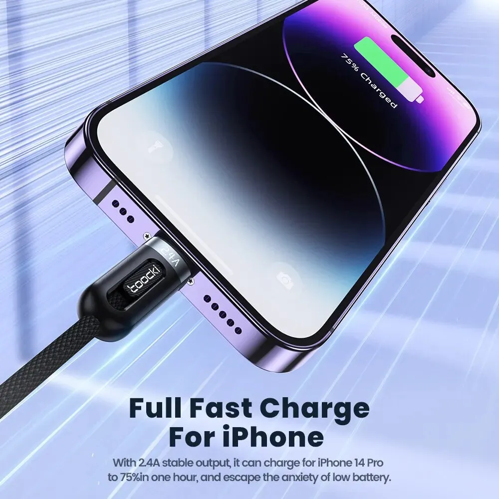 6a 3in1 Fast Charging Cable for Iphone x Xiaomi Oneplus Realme Poco