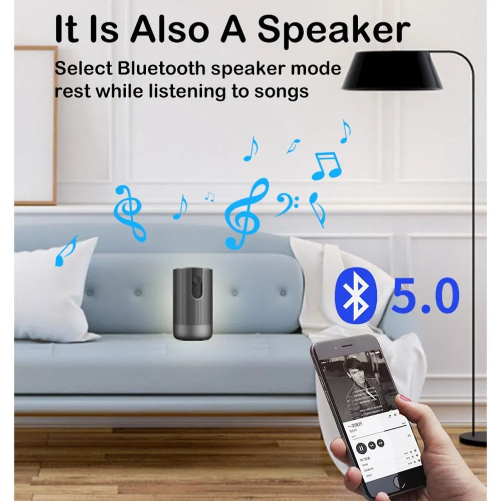A5 1920X1080P 200 Lumens Multi-Function Portable Home Theater Led Hd Digital Projector With Bluetooth Speaker Android 7.1 2G   16Gb