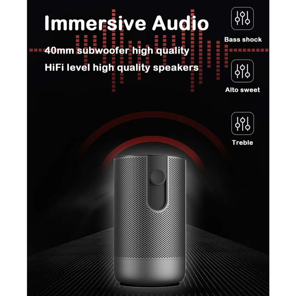 A5 1920X1080P 200 Lumens Multi-Function Portable Home Theater Led Hd Digital Projector With Bluetooth Speaker Android 7.1 2G   16Gb