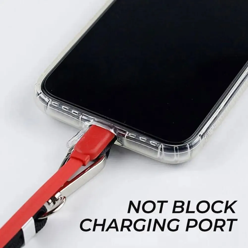 Adjustable Mobile Phone Lanyard with Safety Strap