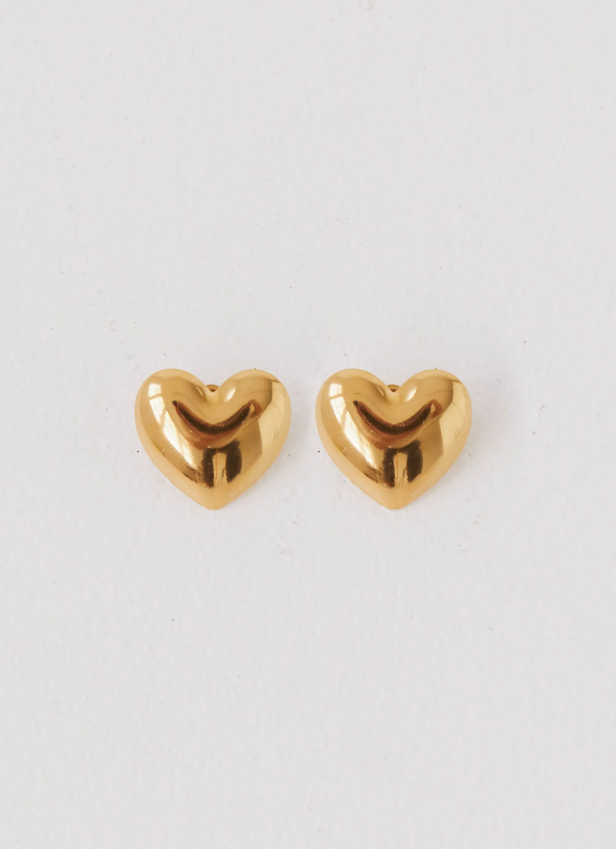 Alexa Heart Earrings - Gold