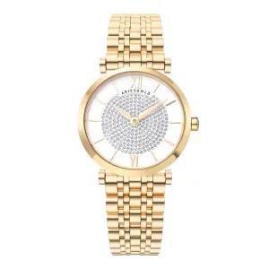Aries Gold Draliet Silver Stainless Steel Strap Women Majestic Watches L 5042 G-W