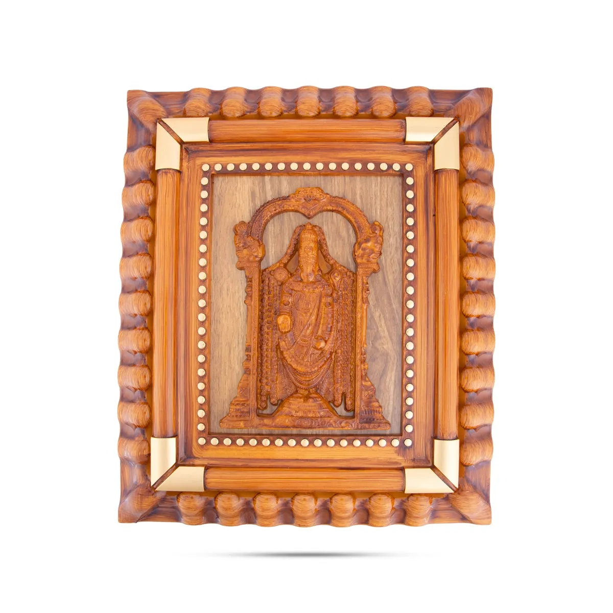 Balaji Photo Frame - 15 x 13 Inches | Plastic Picture Frame/ Wooden Polish Wall Frame for Home Decor