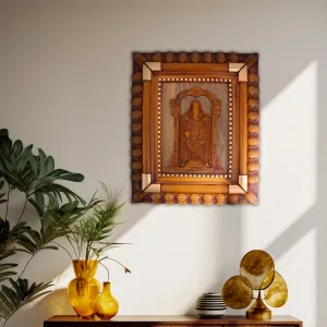 Balaji Photo Frame - 15 x 13 Inches | Plastic Picture Frame/ Wooden Polish Wall Frame for Home Decor
