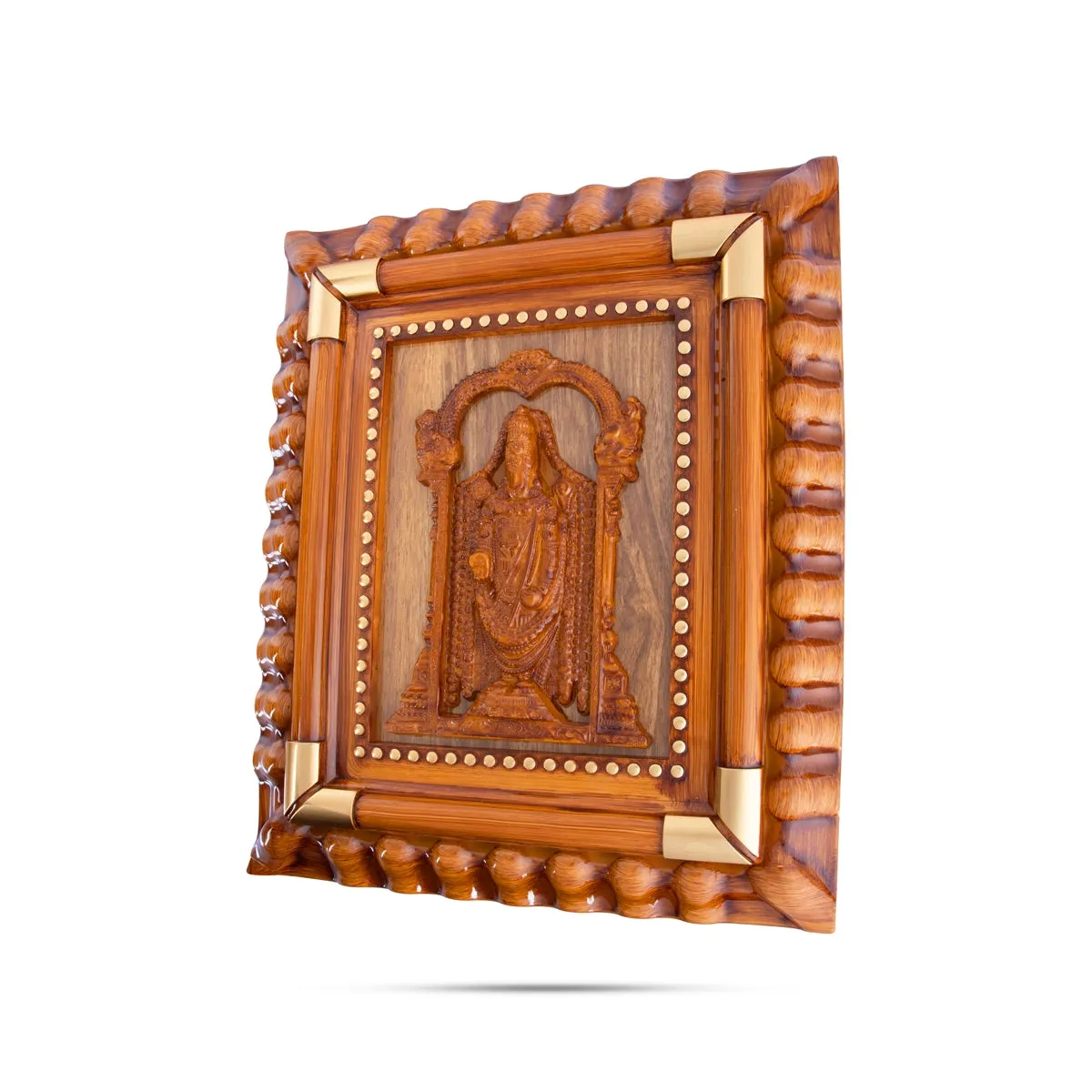 Balaji Photo Frame - 15 x 13 Inches | Plastic Picture Frame/ Wooden Polish Wall Frame for Home Decor