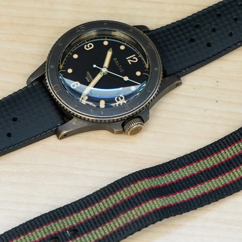 BALTIC Aquascaphe Bronze Brown Diver's Watch 200M Automatic Wristwatch - ALL ORIGINAL, Box & Papers!