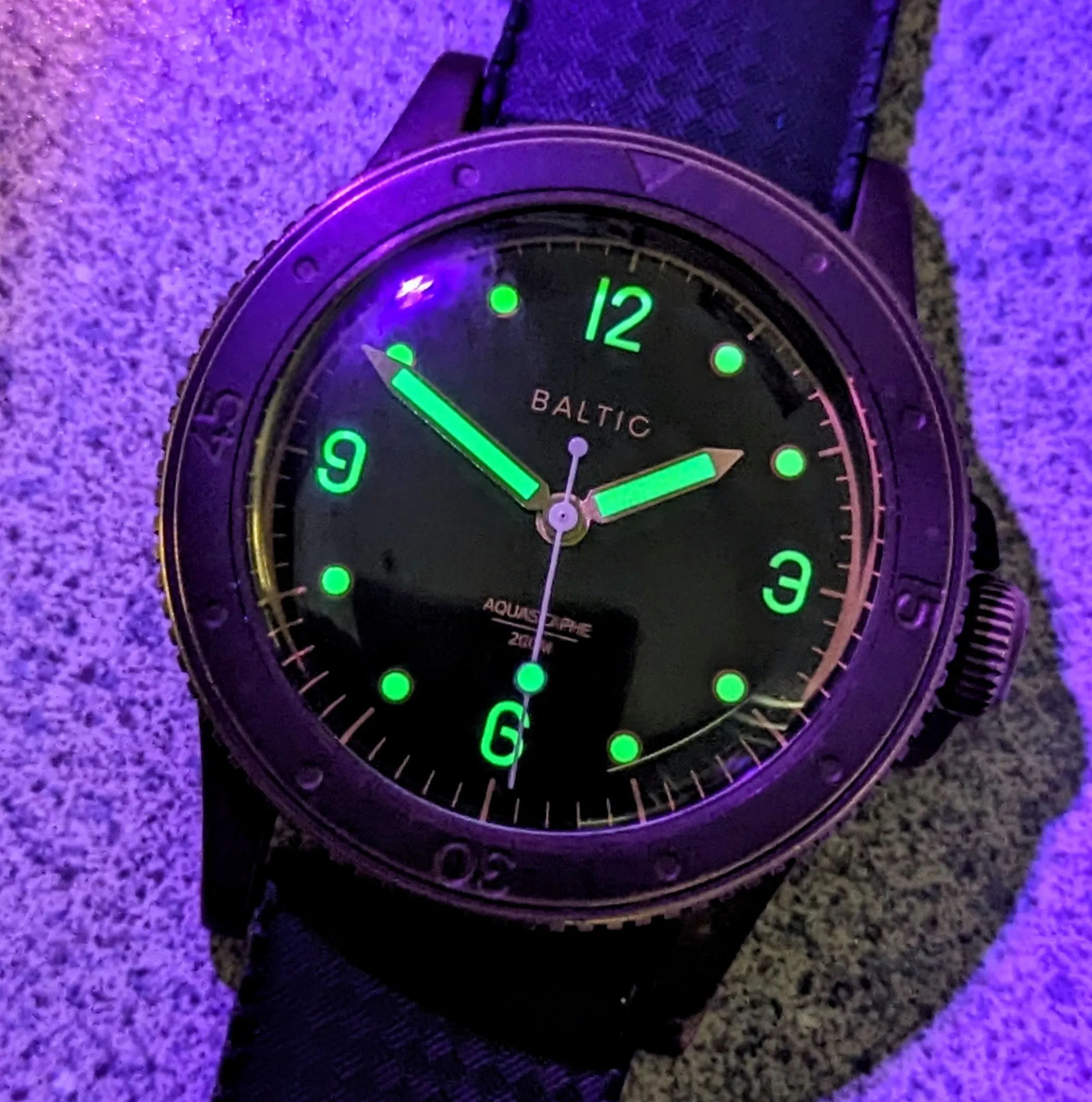 BALTIC Aquascaphe Bronze Brown Diver's Watch 200M Automatic Wristwatch - ALL ORIGINAL, Box & Papers!
