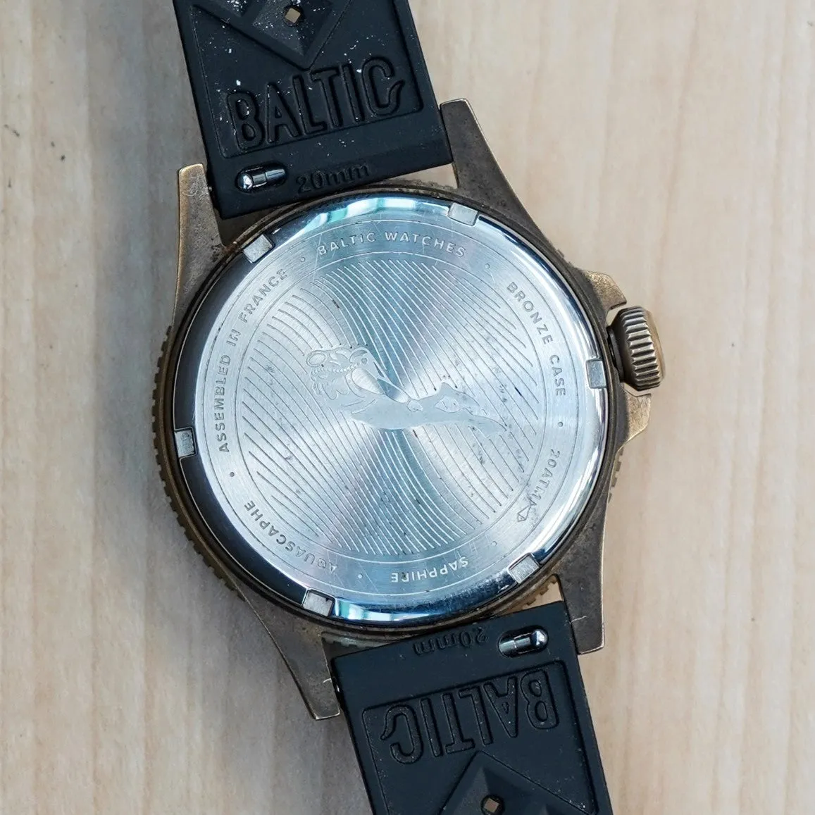 BALTIC Aquascaphe Bronze Brown Diver's Watch 200M Automatic Wristwatch - ALL ORIGINAL, Box & Papers!