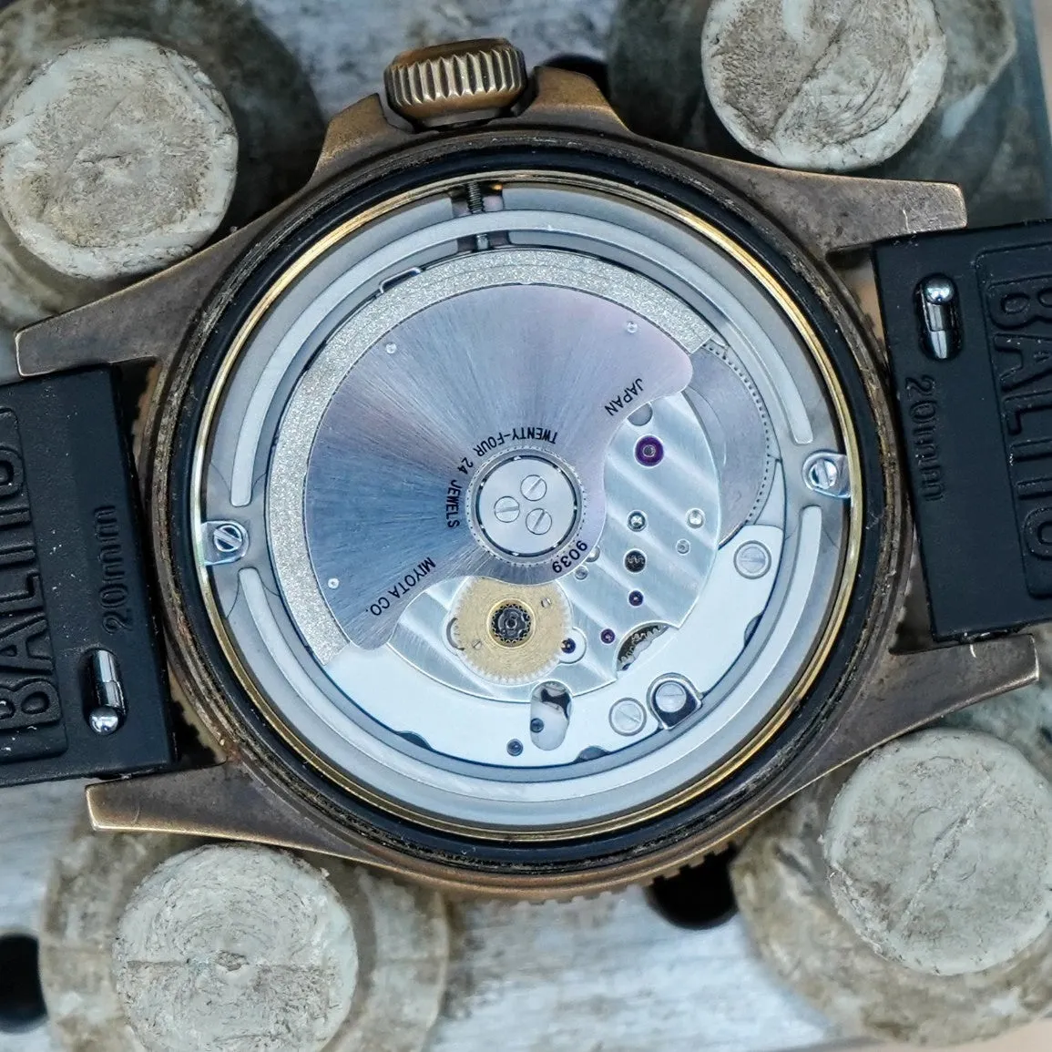 BALTIC Aquascaphe Bronze Brown Diver's Watch 200M Automatic Wristwatch - ALL ORIGINAL, Box & Papers!